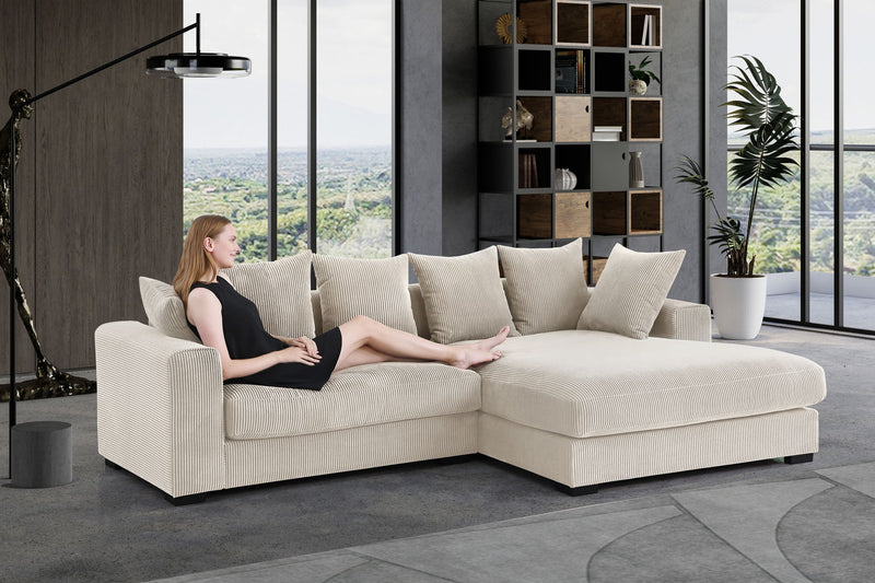 Naomi - 3 Piece Upholstered Sectional