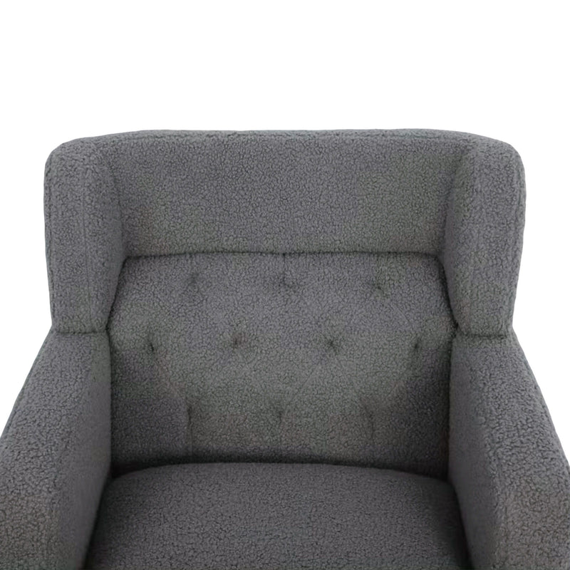 Upholstered Accent Chair Tufted Armchair For Living Room And Bedroom