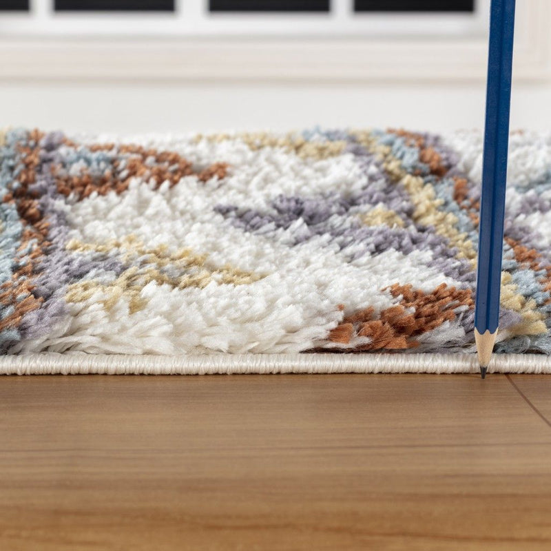 Loft Shag - 5' 3" X 7' Shaggy Area Rug - Multi - Polypropylene