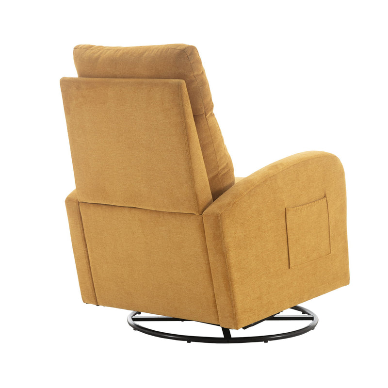 Jiada - Upholstered Swivel Glider Rocking Chair For Nursery Modern Style One Left Bag