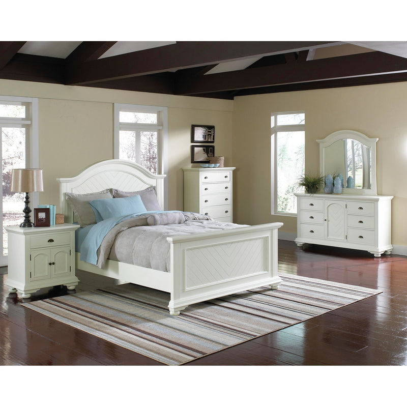 Brookpine - White Dresser & Mirror Set - White