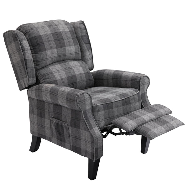 Vintage Armchair Sofa Comfortable Upholstered Leisure Chair / Recliner Chair For Living Room