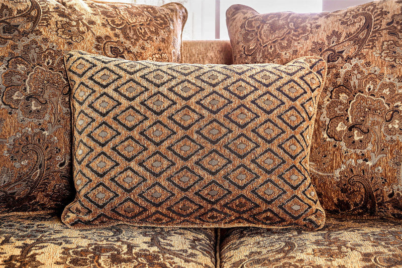 Nicanor - Sofa - Tan / Gold