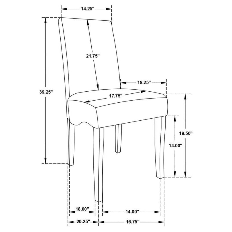 Stanton - Upholstered Side Chairs (Set of 2) - Gray