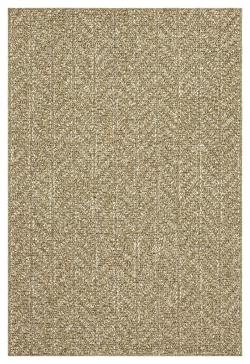 Earth - 2'7" X 7'3" Indoor / Outdoor Area Rug - Natural / White