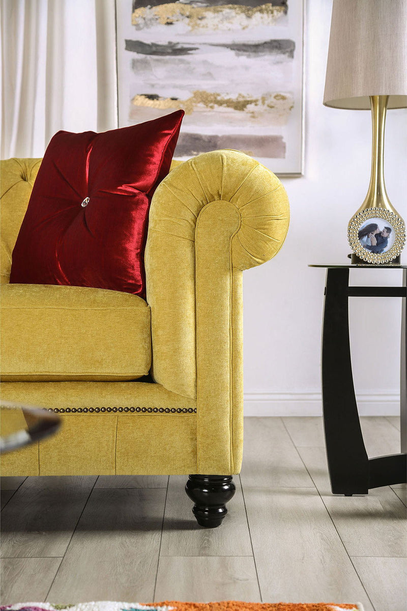 Eliza - Sofa - Royal Yellow / Red