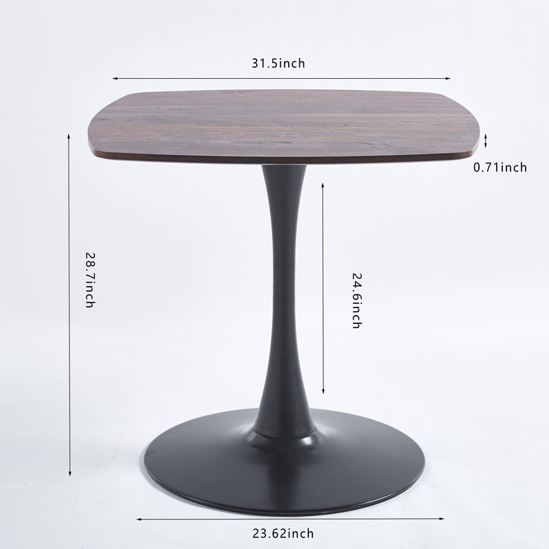 Special Dining Table, Kitchen Table - Black / Walnut