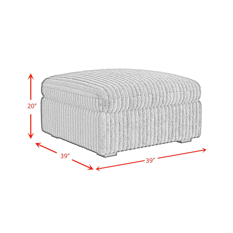 Esprit - Modular Ottoman - Grand Cord Charcoal