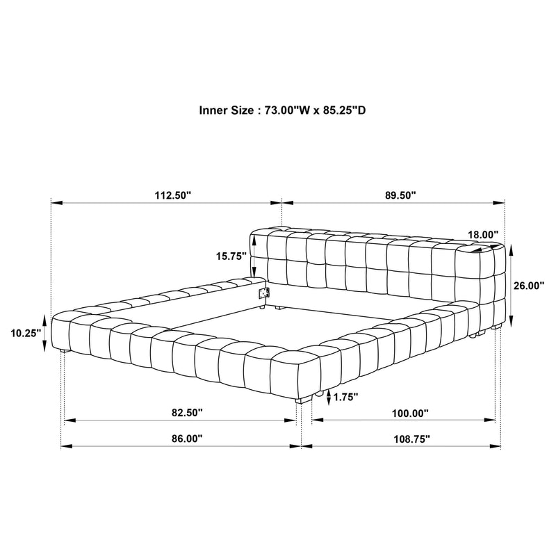 Trinity - Upholstered Platform Bed