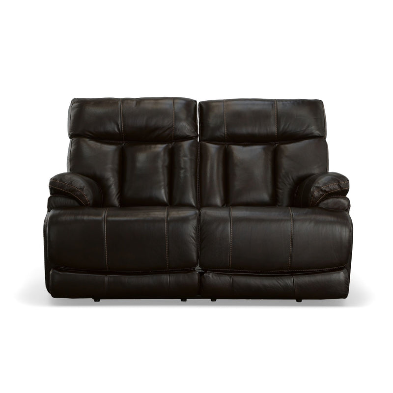 Clive - Power Reclining Loveseat with Power Headrests & Lumbar - Dark Brown