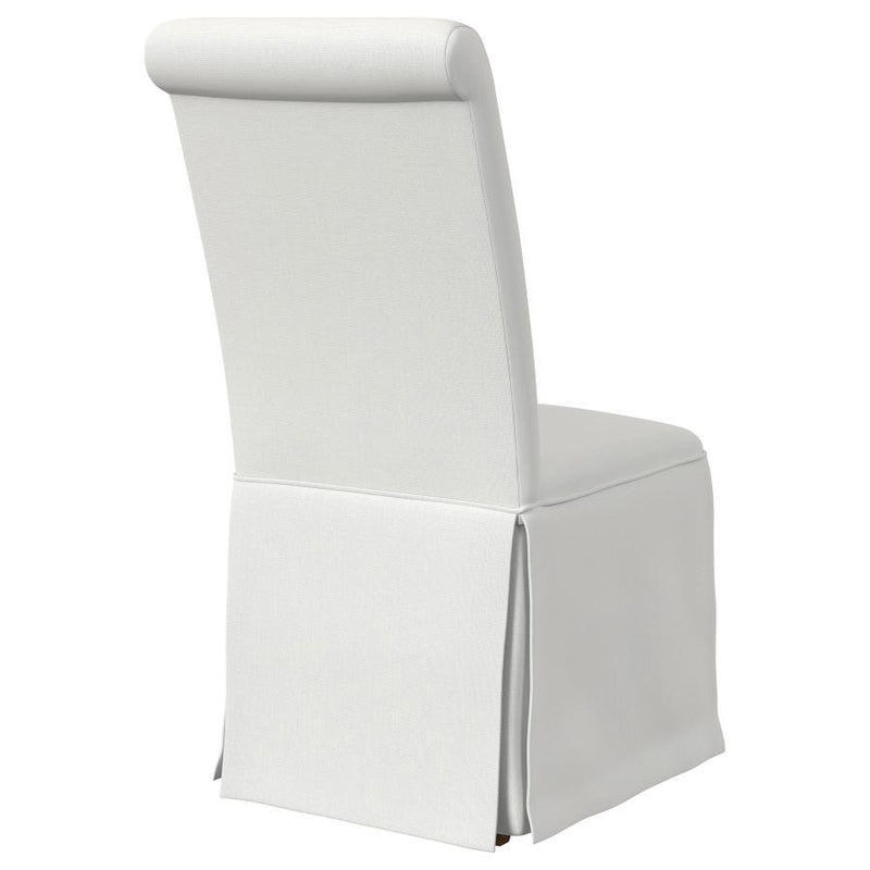 Shawna - Upholstered Skirted Parson Dining Side Chair (Set of 2) - White