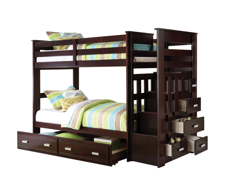 ACME Allentown Bunk Bed (Twin/Twin & Storage) in Espresso 10170W