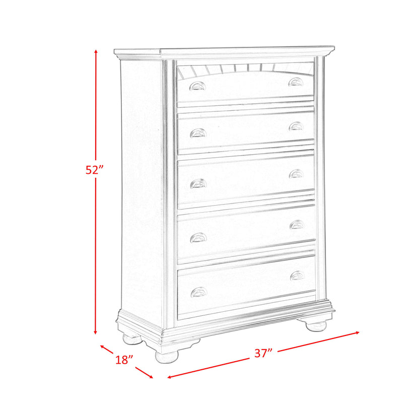 Brookpine - White Chest - White