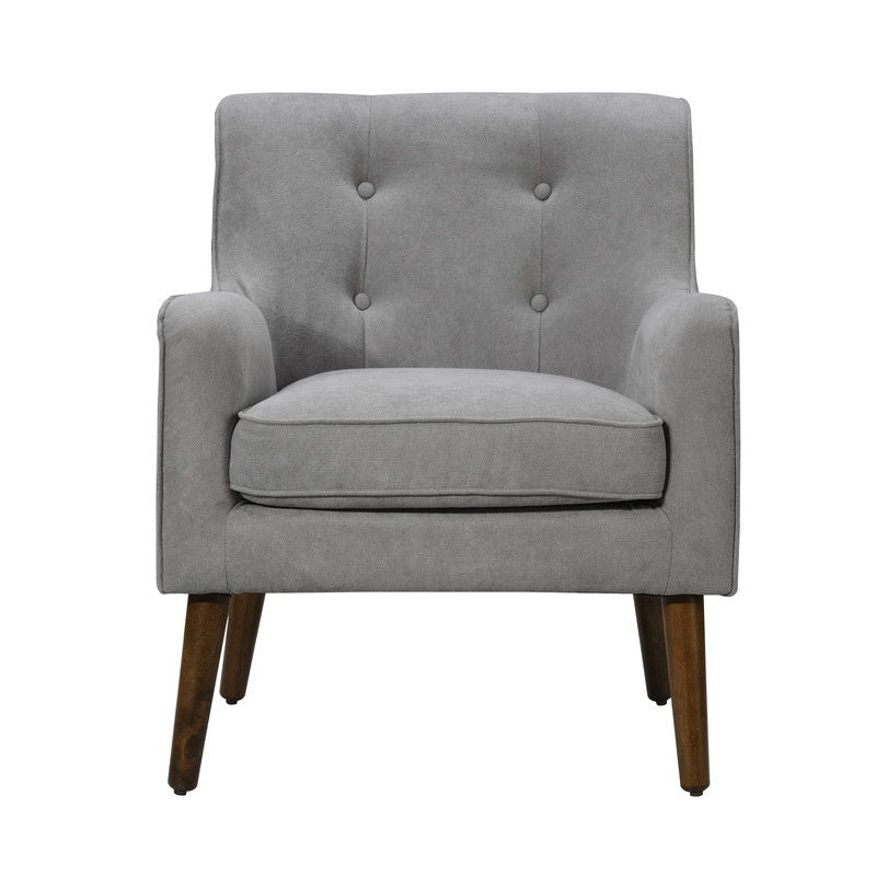 Ryder - Mid Century Modern Woven Fabric Tufted Armchair