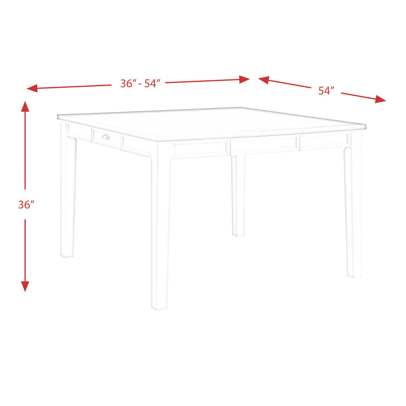 Kayla - Two Tone Counter Height Dining Table With Storage