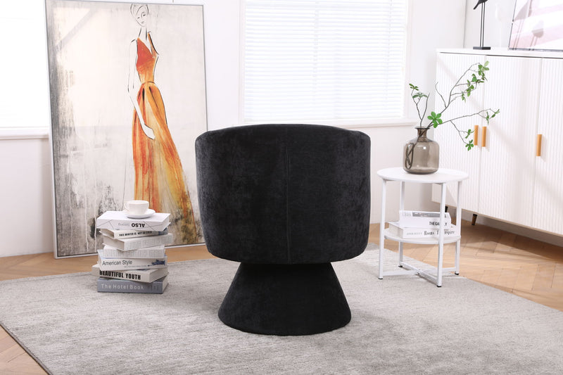 Swivel Accent Chair, Armchair Round Barrel Chair In Fabric For Living Room Bedroom