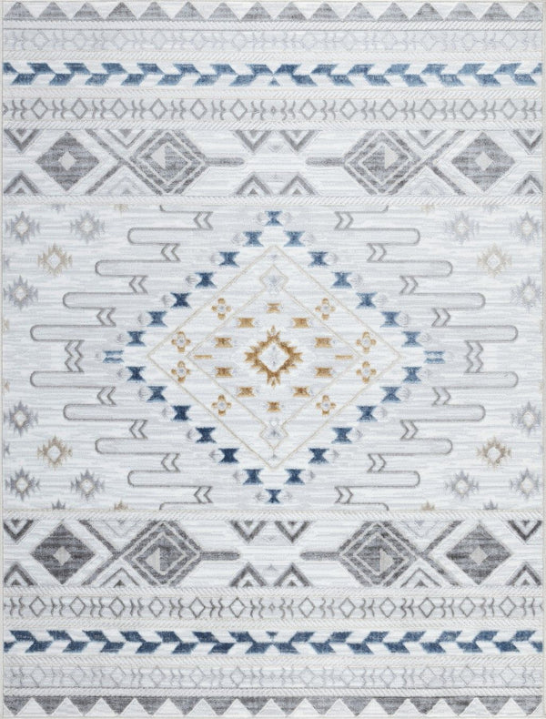 Legacy - 7'10" X 9'10" Area Rug - Multi / White