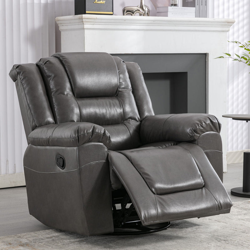 Home Theater Recliner Set Manual Recliner Chair With Wide Armrest, Two Built-In Cup Holders For Living Room