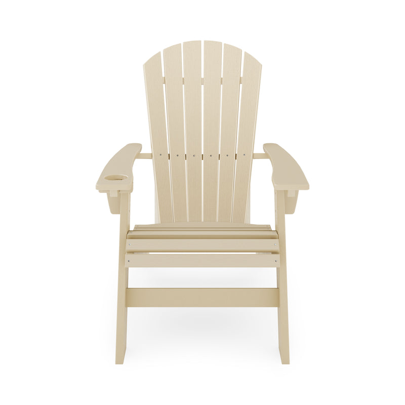 Adirondack Chair Sturdy HDPE Poly Lumber For Poolside, Patio, And Garden Relaxation