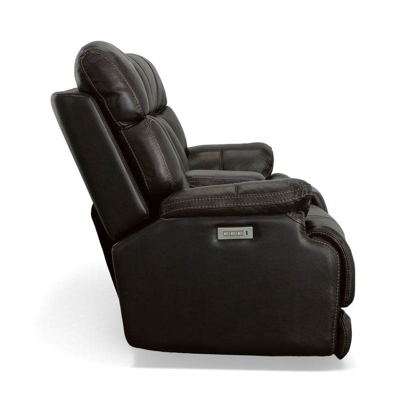 Clive - Power Reclining Loveseat with Console & Power Headrests & Lumbar