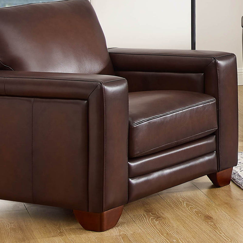 Alice - Leather Chair - Caramel