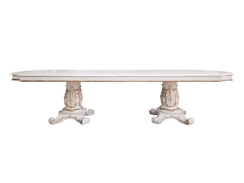 Vendom - Dining Table - Antique Pearl Finish - 30"