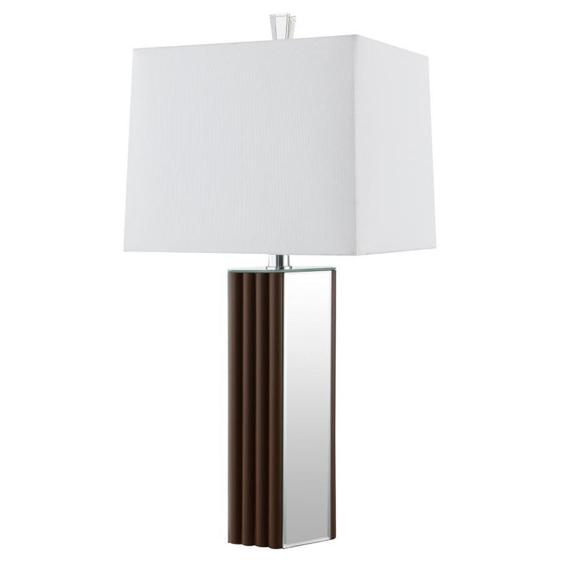 Elena - Square Tapered Mirrored Lamp