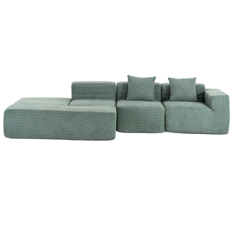 Sectional Sofa Full-Compressed Sofa Couch Free-Combined Sofa For Living Room