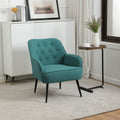 Modern Mid-Century Chair Linen Sherpa Armchair