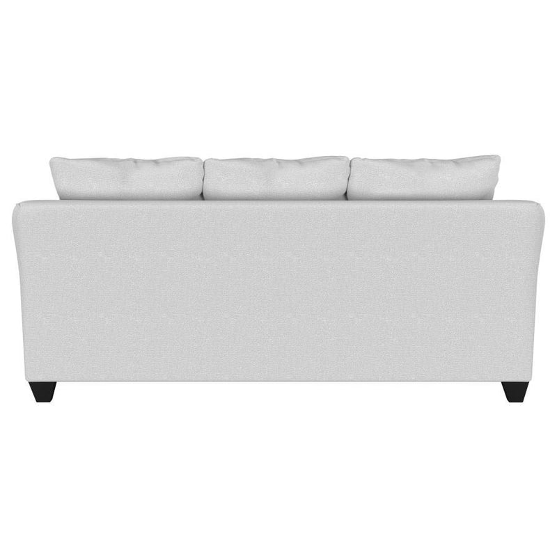 Salizar - Upholstered Track Arm Fabric Sofa - Sand