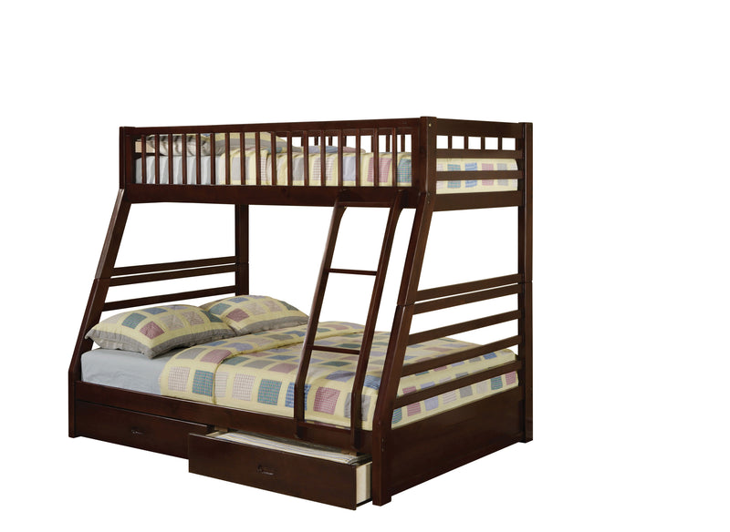 ACME Jason Twin/Full Bunk Bed, Espresso 02020W