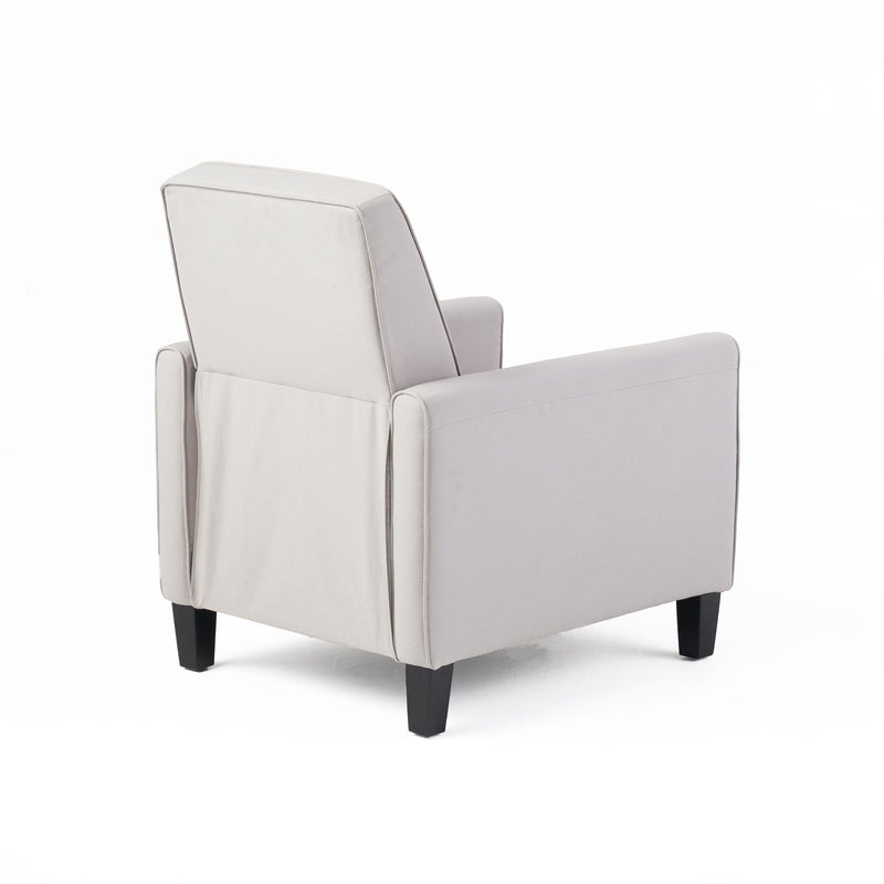 Linen Push Back Chair For Elegant Home