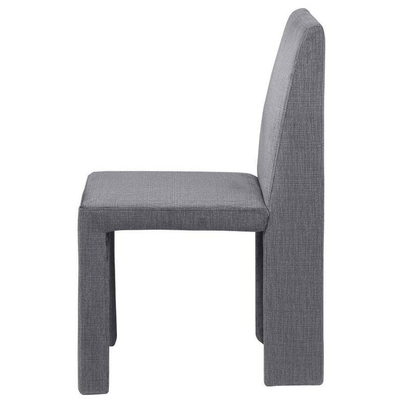 Tordera - Velvet Upholstered Dining Side Chair (Set of 2) - Gray