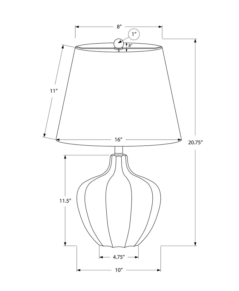 Resin Transitional Lighting, Table Lamp - Cream