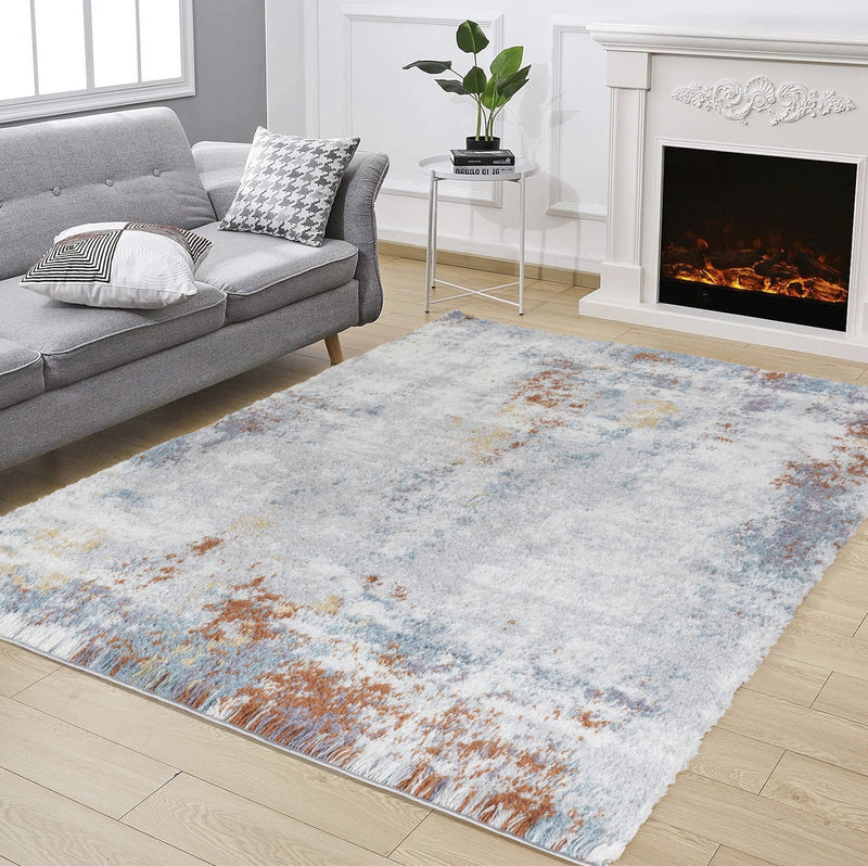 Loft Shag - 7'10" X 9'10" Shaggy Area Rug - Gray / Polypropylene