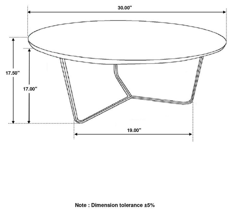 Yaritza - ound Mango Wood Coffee Table - Natural And Gunmetal