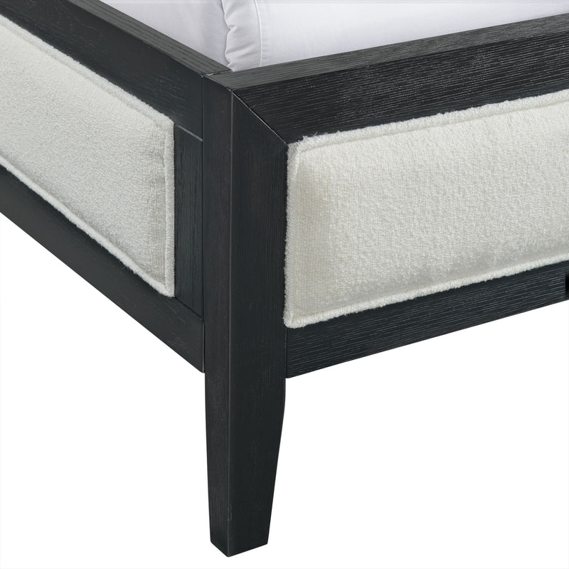 Versailles Contemporary - Fabric Panel Bed With Low Footboard