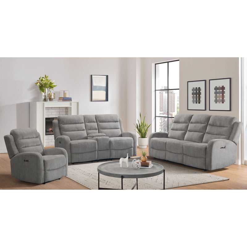 Avanti - Power Recliner with Power Motion Head Recliner - Whiskers Nature Grey