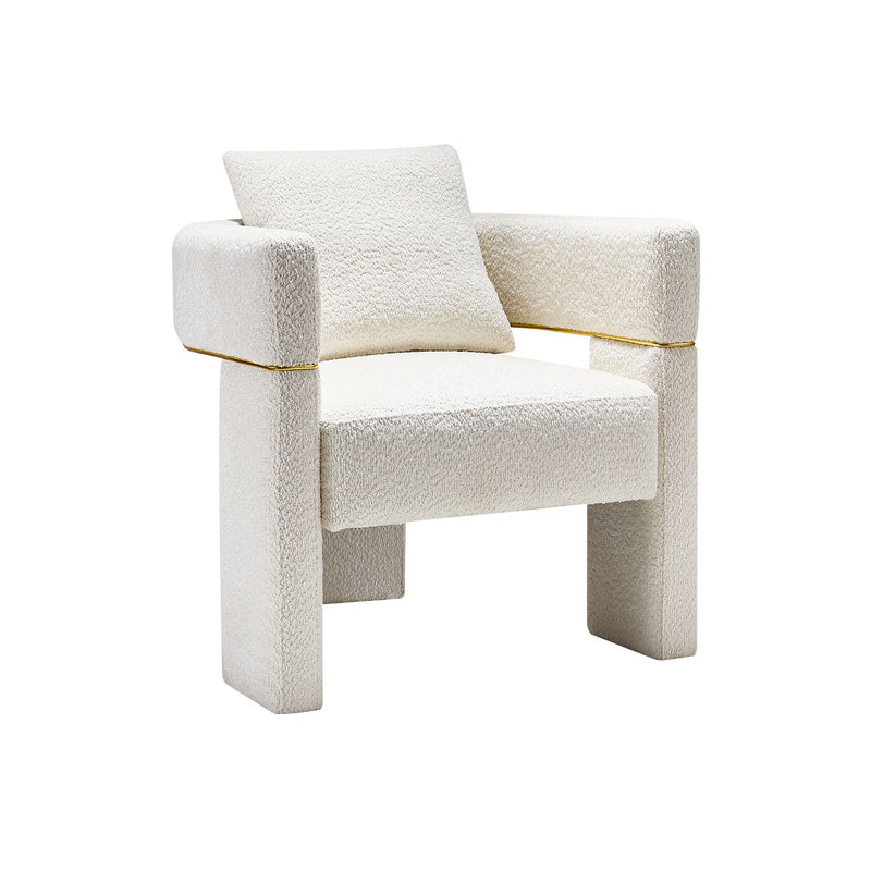 Boucle Upholstered Accent Chair