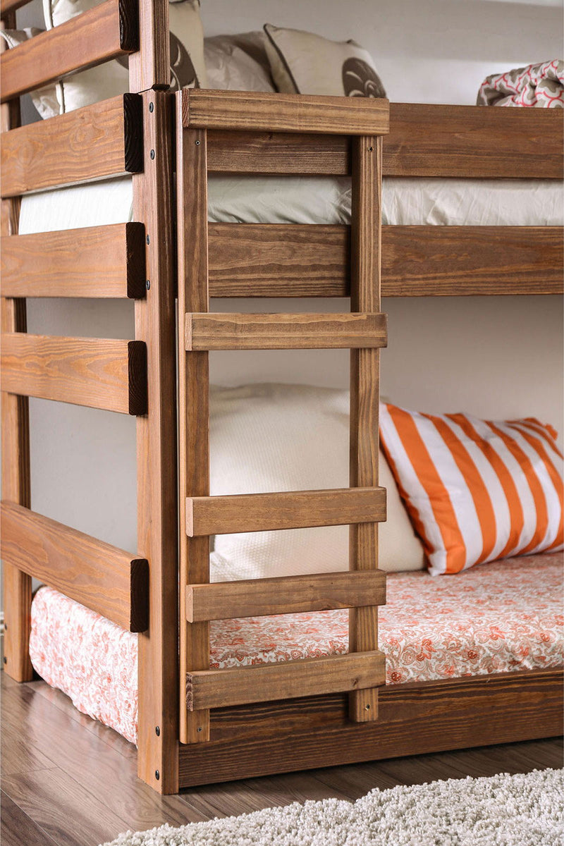 Pollyanna - Twin Bed With 3 Slat Kits - Mahogany