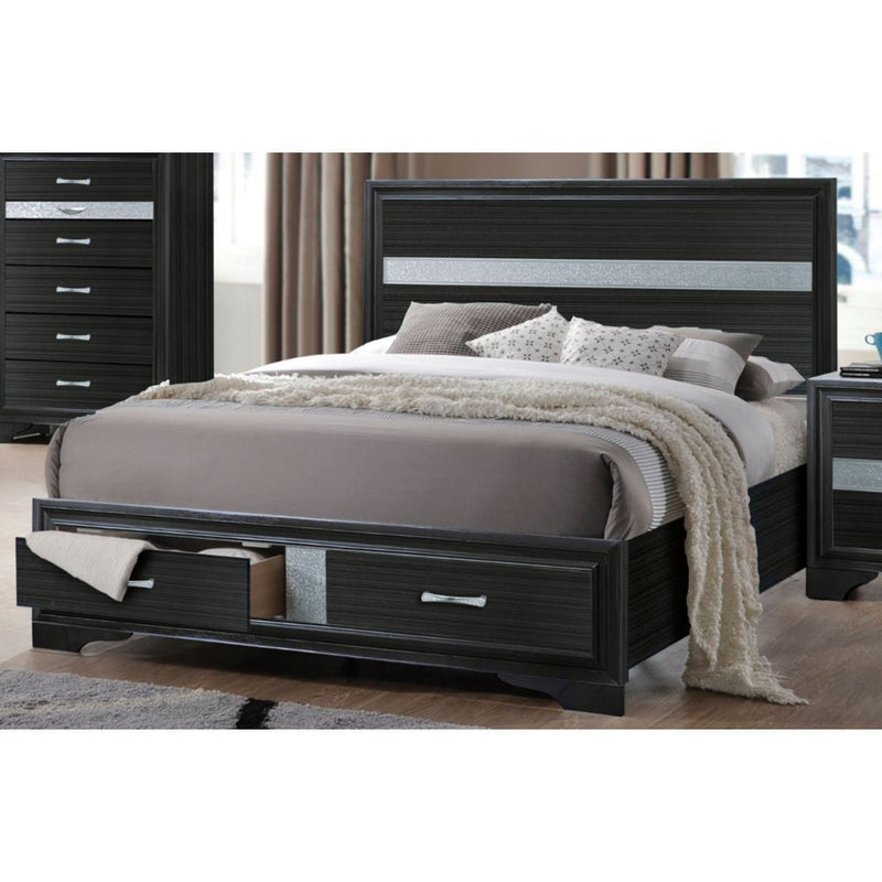 ACME Naima Queen Bed in Black 25900Q