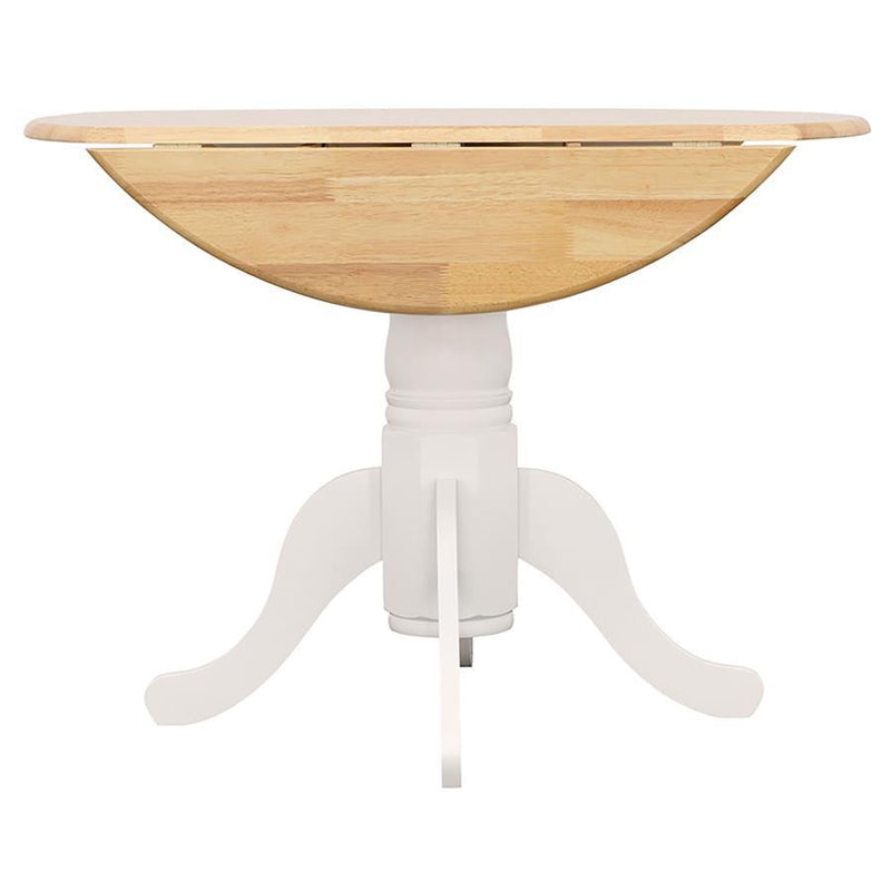 Allison - Round Drop Leaf Extension Dining Table - White