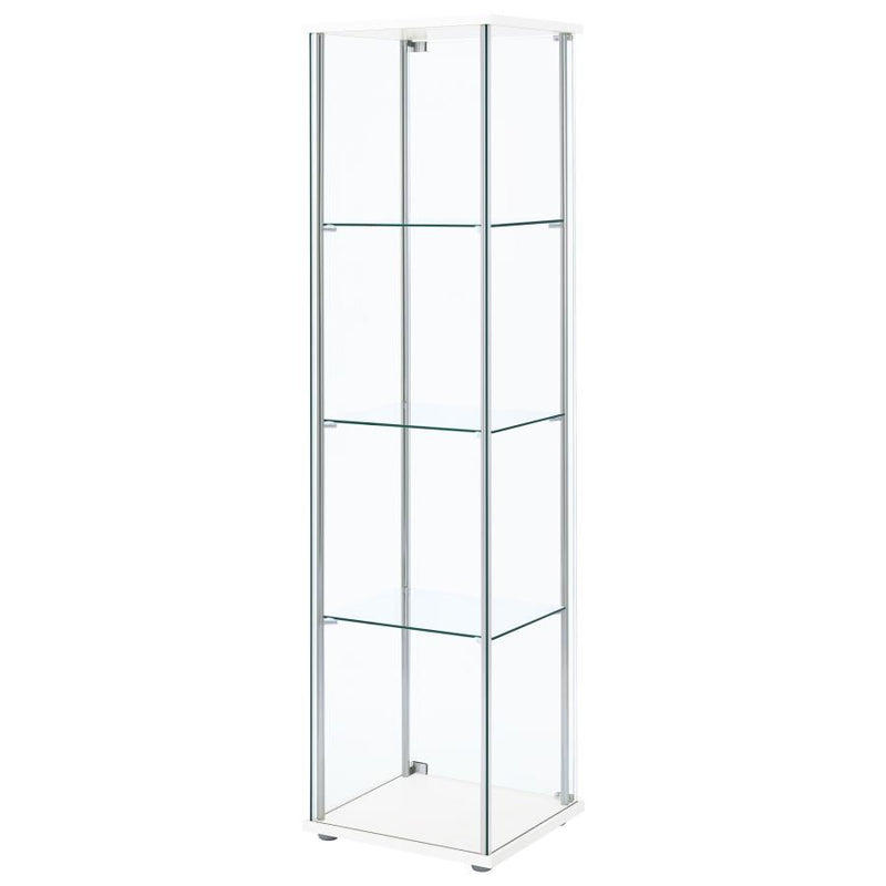 Bellatrix - 4-Shelf Clear Glass Curio Cabinet