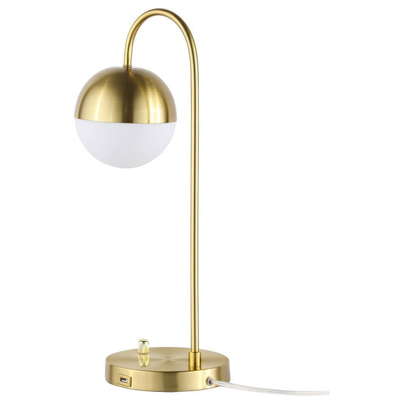 Merrick - Spherical Arched Bedside Table Lamp - Gold