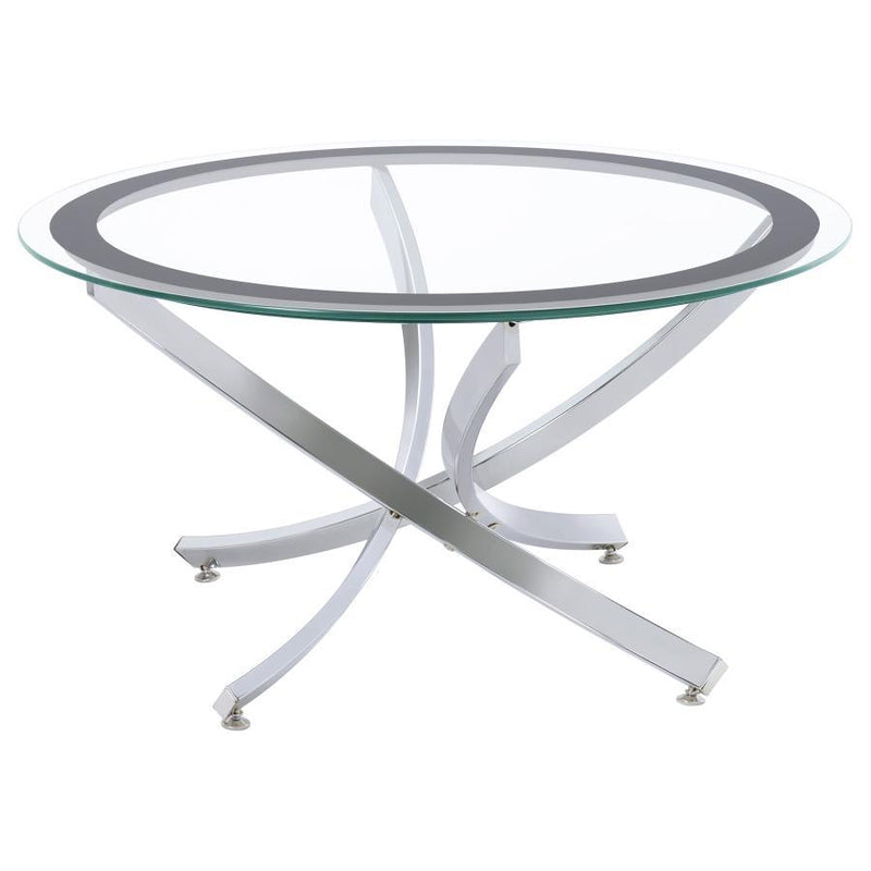 Brooke - Glass Top Coffee Table