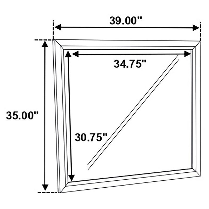 Watson - Dresser Mirror - Gray Oak