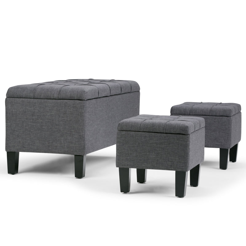 Dover - 3 Piece Storage Ottoman