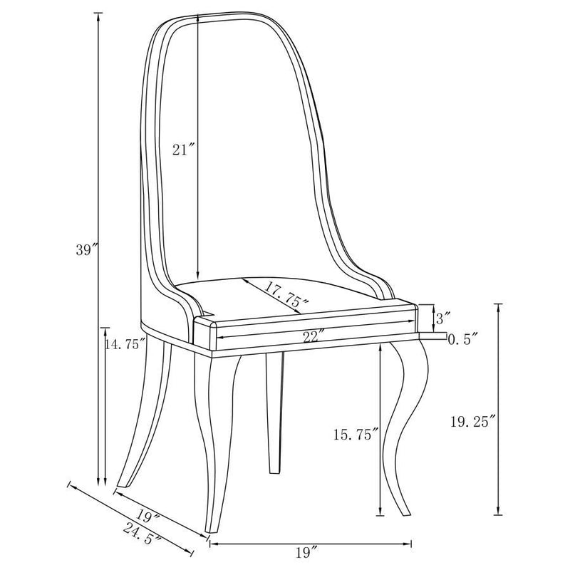 Antoine - Rectangle Glass Top Dining Table Set