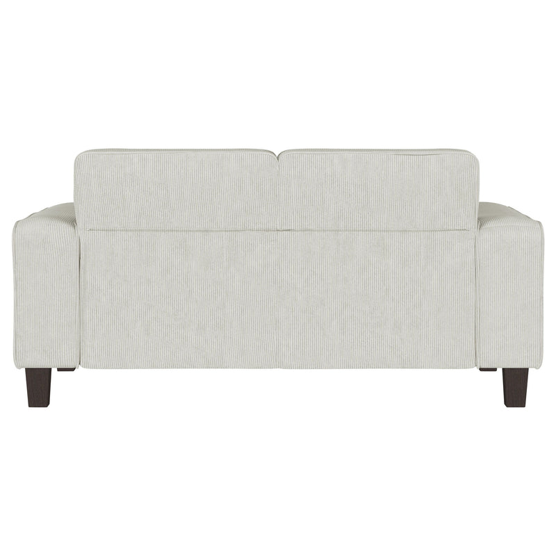 Deerhurst - Upholstered Track Arm Tufted Loveseat - Beige