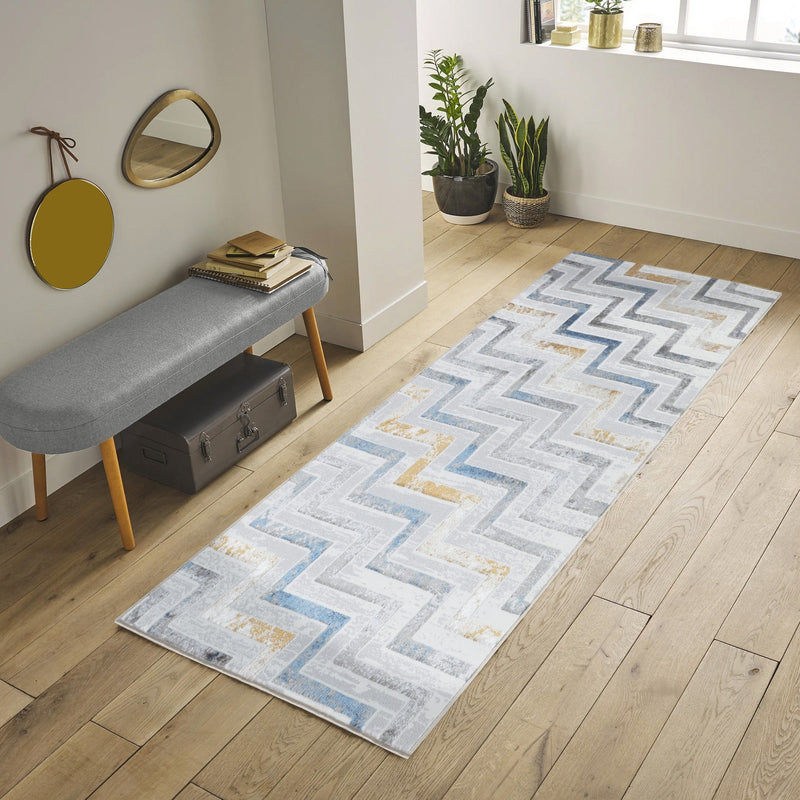 Nova - 7'10" X 9'10" Area Rug - White / Multi